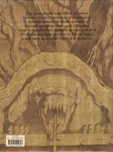 Verso de l'album L'Ours de la Spadaccia Tome 1 La voix des morts