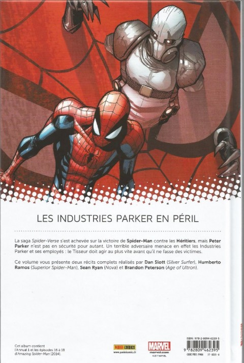 Verso de l'album The Amazing Spider-Man Tome 4 Balade au Cimetière