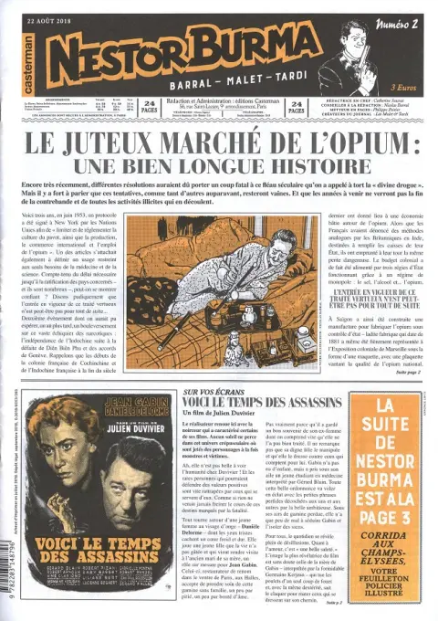 Nestor Burma Corrida aux Champs Elysées numéro 2