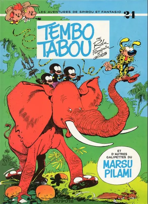 Couverture de l'album Spirou et Fantasio Tome 24 Tembo tabou