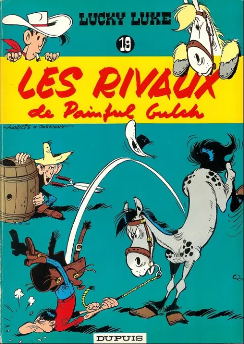 Couverture de l'album Lucky Luke Tome 19 Les rivaux de Painful Gulch
