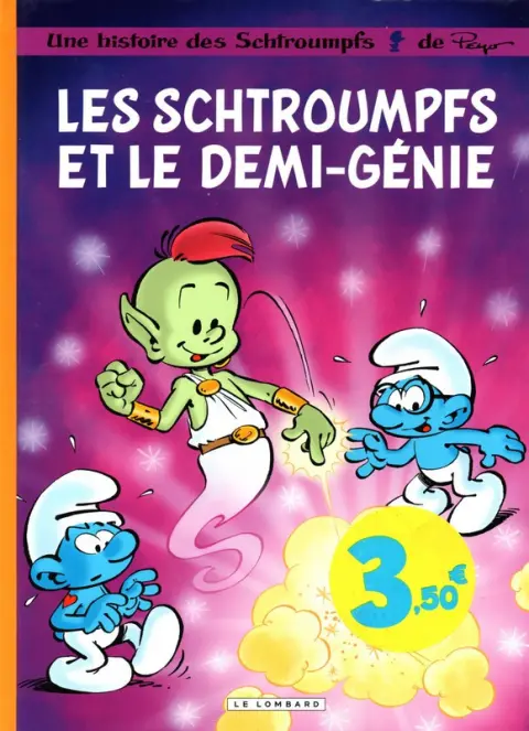 Couverture de l'album Les Schtroumpfs Tome 34 Les Schtroumpfs et le demi-génie