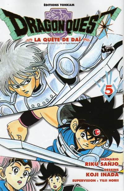 Couverture de l'album Dragon Quest - La quête de Daï Tome 5 L'épée foudroyante de la justice !!