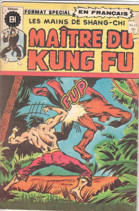 Couverture de l'album Les Mains de Shang-Chi, maître du Kung-Fu N° 11 Rituel de courage, poings mortels !