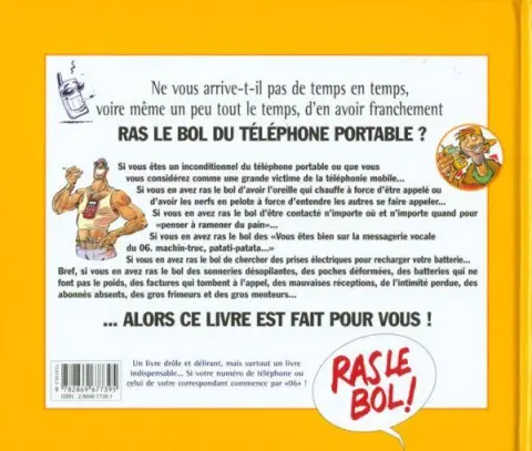 Verso de l'album Ras le bol... Téléphone portable