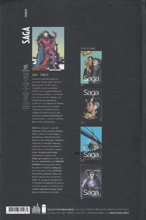 Verso de l'album Saga Tome 8