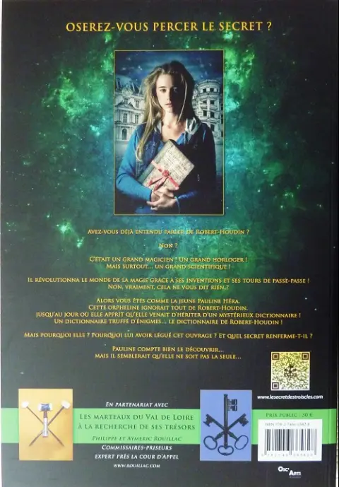 Verso de l'album Le Secret des Trois Clés Tome 1
