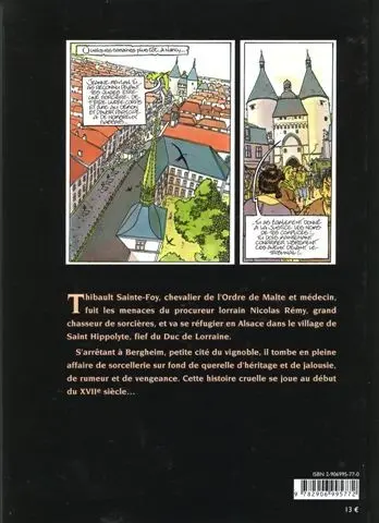 Verso de l'album La Sorcière de Bergheim
