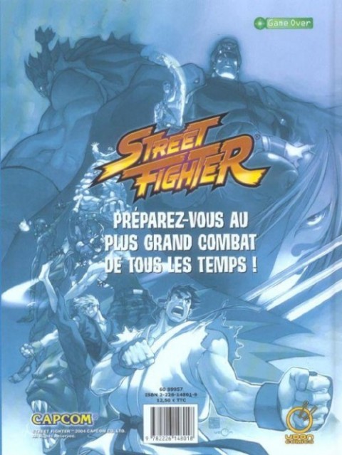 Verso de l'album Street Fighter Tome 1 L'héritier du Shotokan