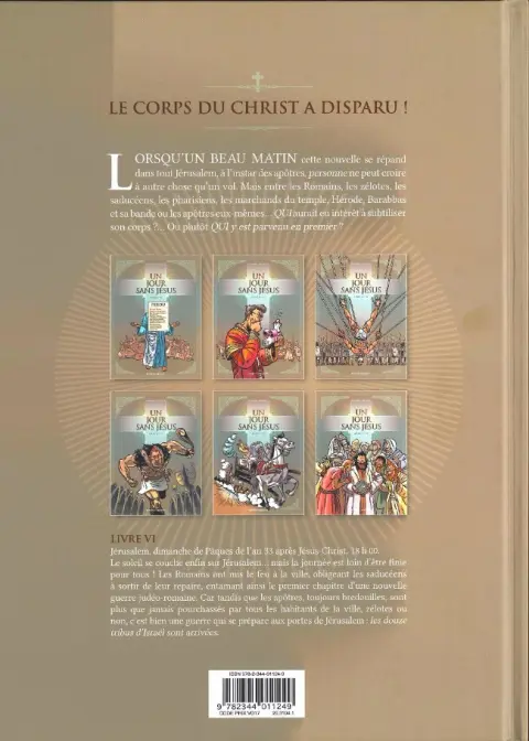 Verso de l'album Un jour sans Jésus Livre VI/VI