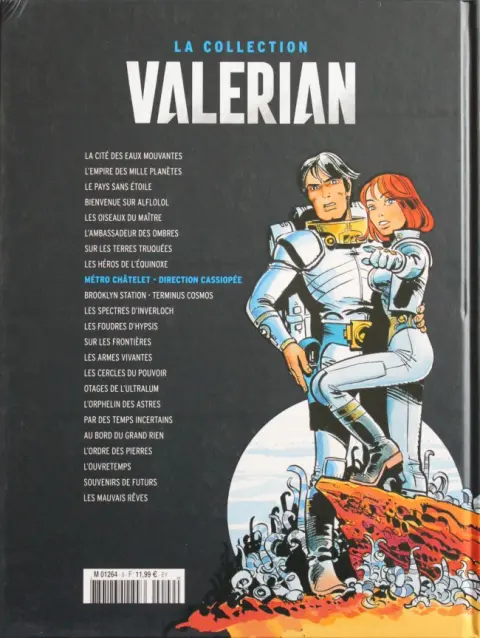 Verso de l'album Valérian Tome 9 Métro Châtelet - Direction Cassiopée