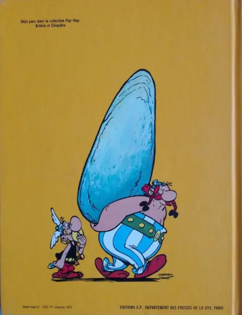 Verso de l'album Astérix Tome 1 Astérix aux jeux olympiques