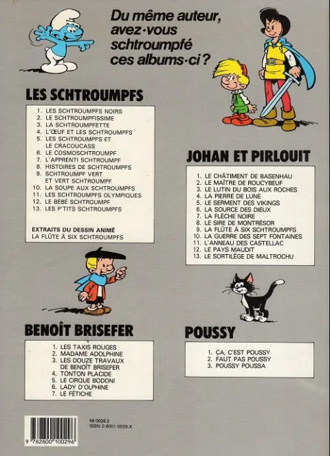 Verso de l'album Benoît Brisefer Tome 5 Le cirque Bodoni