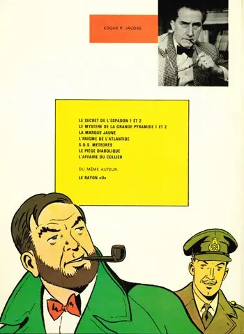 Verso de l'album Blake et Mortimer Tome 2 Le Secret de l'Espadon 2