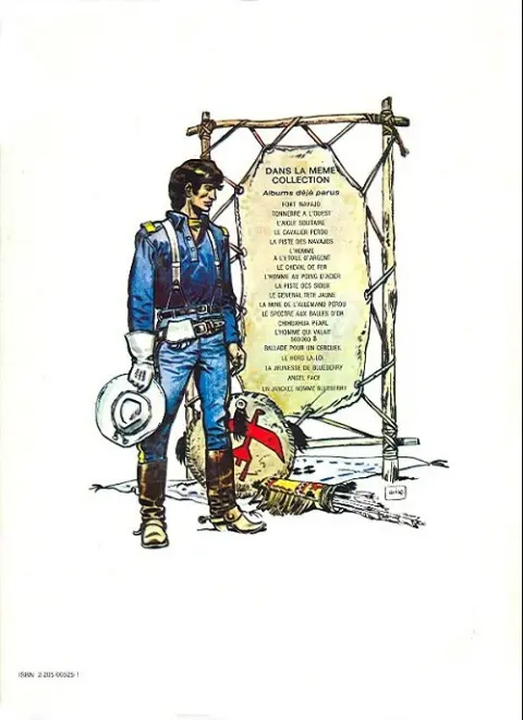 Verso de l'album Blueberry Tome 9 La piste des Sioux