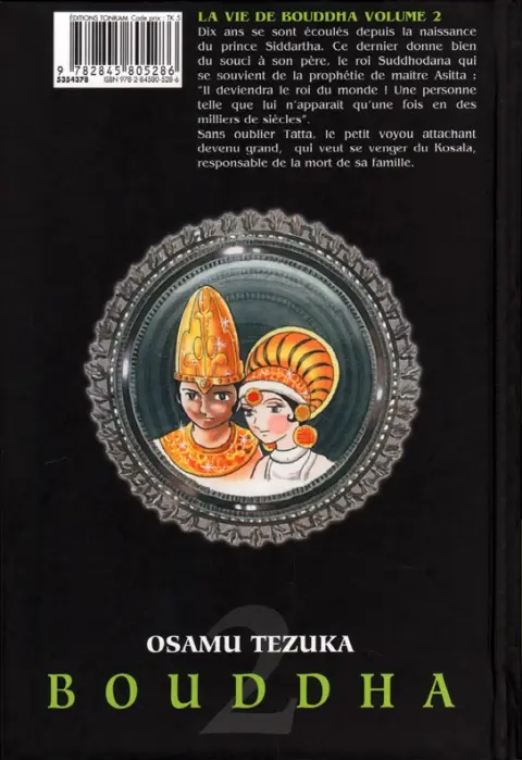 Verso de l'album Bouddha - La Vie de Bouddha Tome 2 Les quatre portes