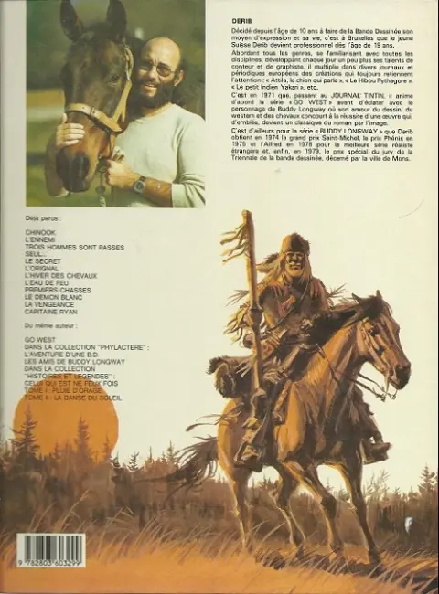 Verso de l'album Buddy Longway Tome 1 Chinook