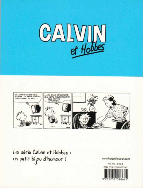Verso de l'album Calvin et Hobbes Tome 7 Que fait la police ?
