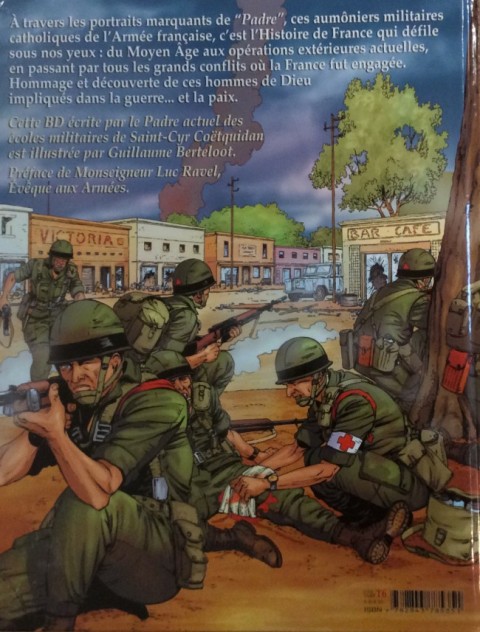 Verso de l'album Avec le Padre Les aumôniers catholiques dans l'armée française