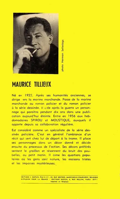Verso de l'album Gil Jourdan Tome 4 Les cargos du crépuscule