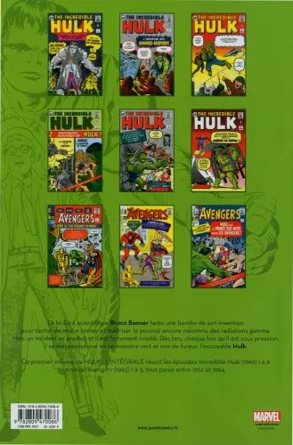 Verso de l'album Hulk - L'Intégrale Volume 1 1962-1964