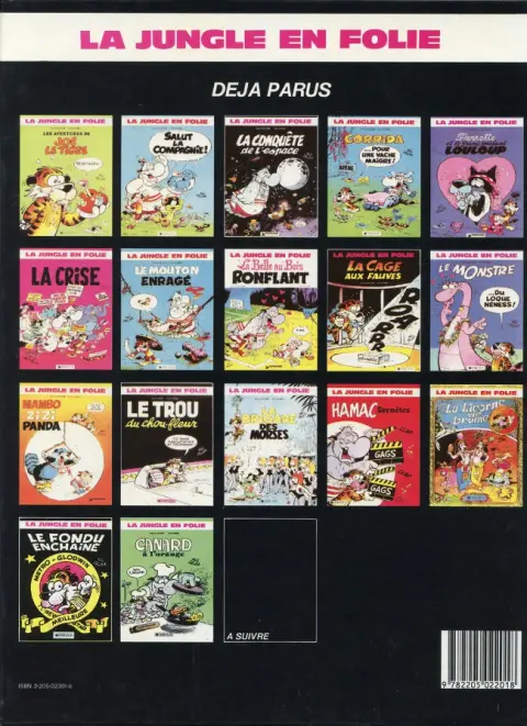 Verso de l'album La Jungle en folie Tome 2 Salut la compagnie !