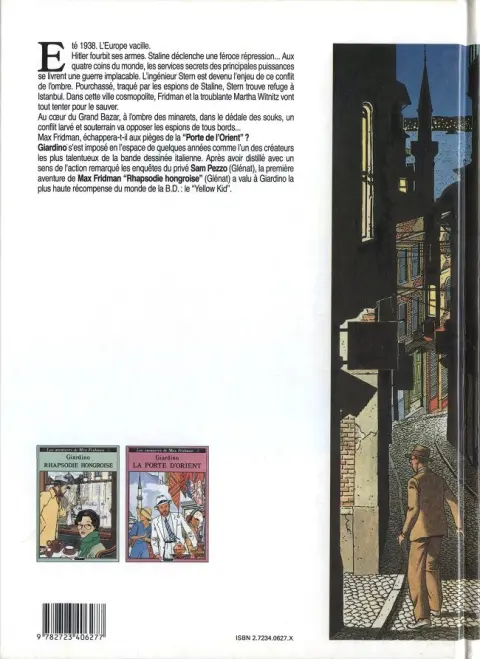 Verso de l'album Les aventures de Max Fridman Tome 2 La porte d'Orient