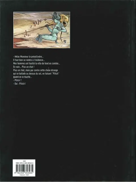Verso de l'album Mémoires d'outre-espace