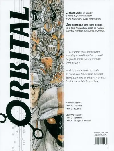 Verso de l'album Orbital Tome 2 Ruptures