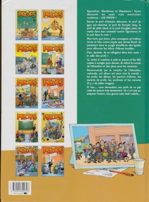 Verso de l'album Les Profs Tome 7 Mise en examen