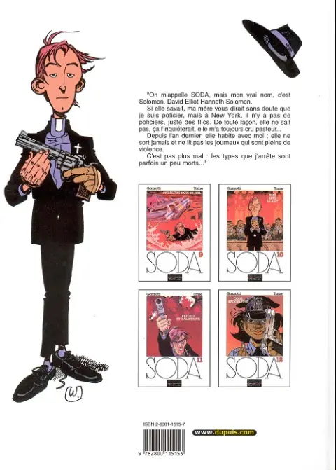 Verso de l'album Soda Tome 1 Un ange trépasse