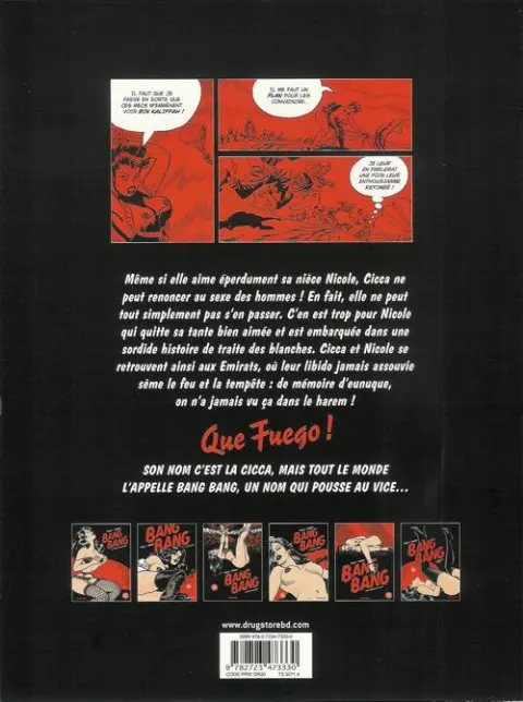 Verso de l'album Bang Bang Tome 6 Fantasmes d'Arabie