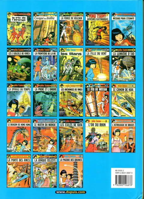 Verso de l'album Yoko Tsuno Tome 10 La lumière d'Ixo