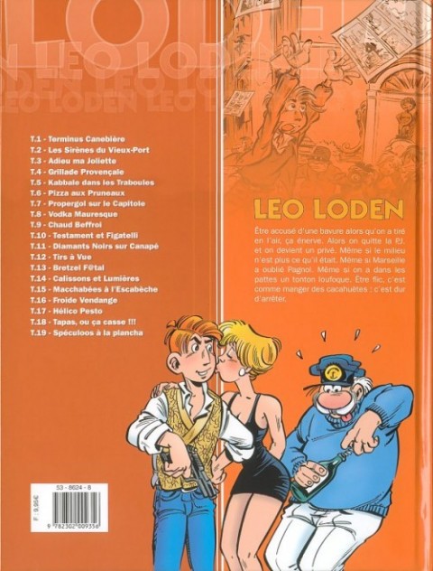 Verso de l'album Léo Loden Tome 19 Spéculoos à la plancha