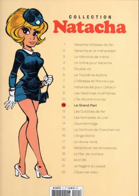 Verso de l'album Natacha - La Collection Tome 11 Le grand pari
