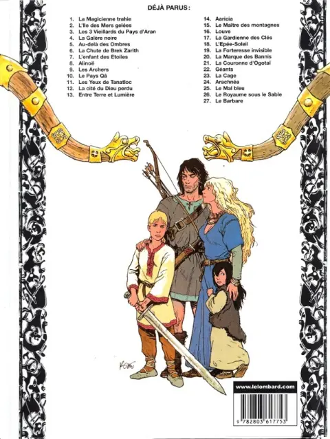 Verso de l'album Thorgal Tome 27 Le Barbare