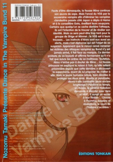 Verso de l'album Dance in the Vampire Bund 11