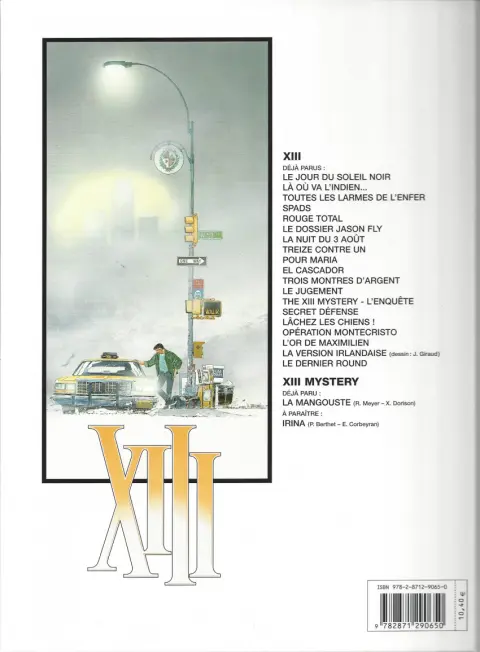 Verso de l'album XIII Tome 8 Treize contre un