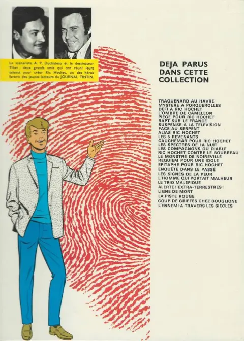 Verso de l'album Ric Hochet Tome 11 Cauchemar pour Ric Hochet