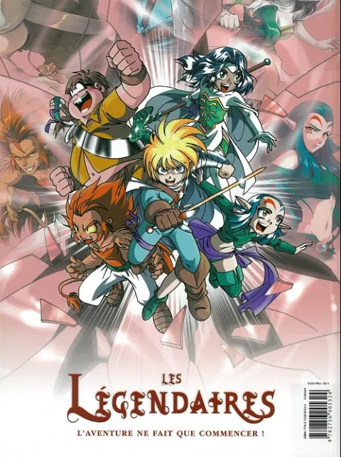 Verso de l'album Les Légendaires Tome 7 Aube et crépuscule