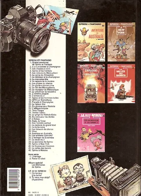 Verso de l'album Spirou et Fantasio Tome 29 Des haricots partout
