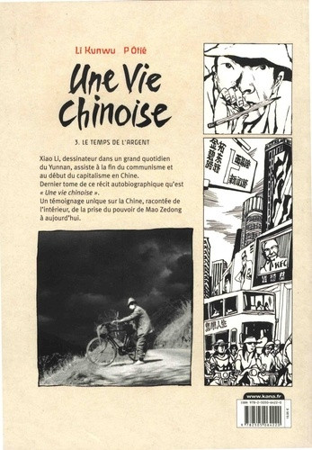 Verso de l'album Une vie chinoise Tome 3 Le temps de l'Argent