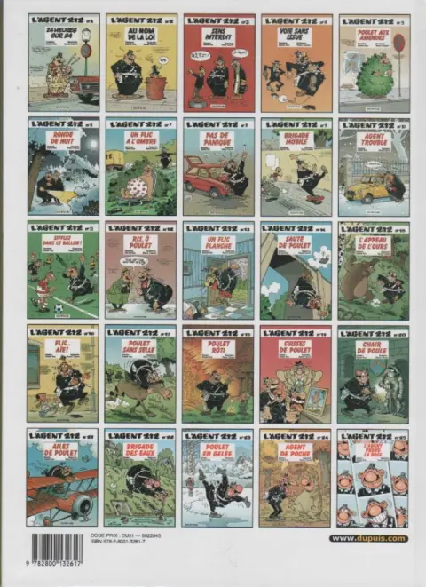 Verso de l'album L'Agent 212 Tome 23 Poulet en gelée