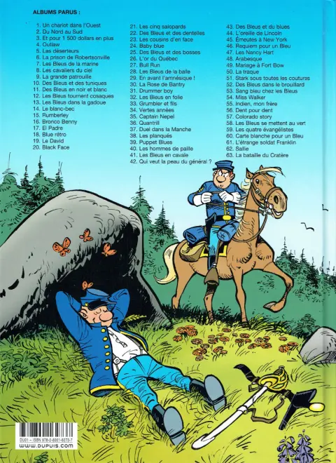 Verso de l'album Les Tuniques Bleues Tome 60 Carte blanche pour un Bleu