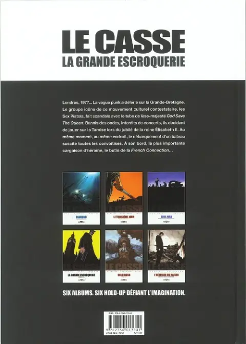 Verso de l'album Le Casse Tome 4 La Grande Escroquerie - Londres. 1977...