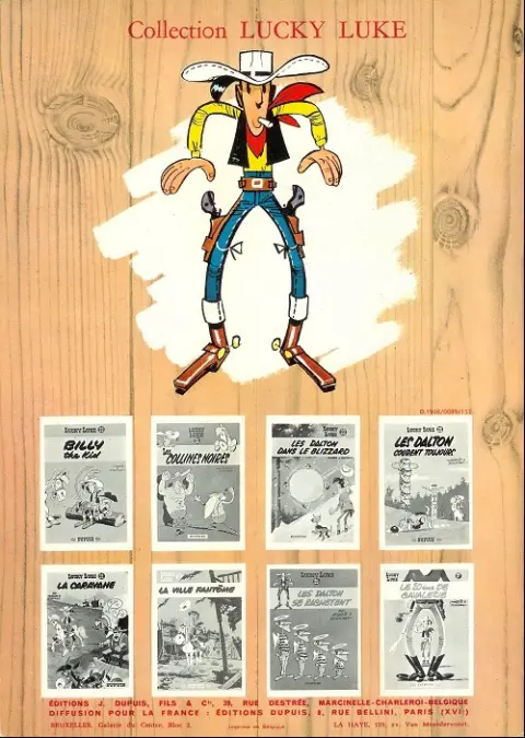 Verso de l'album Lucky Luke Tome 19 Les rivaux de Painful Gulch