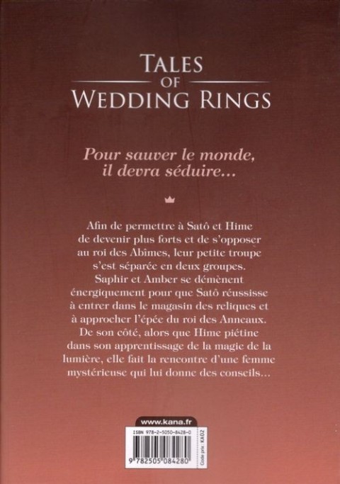 Verso de l'album Tales of Wedding Rings 9
