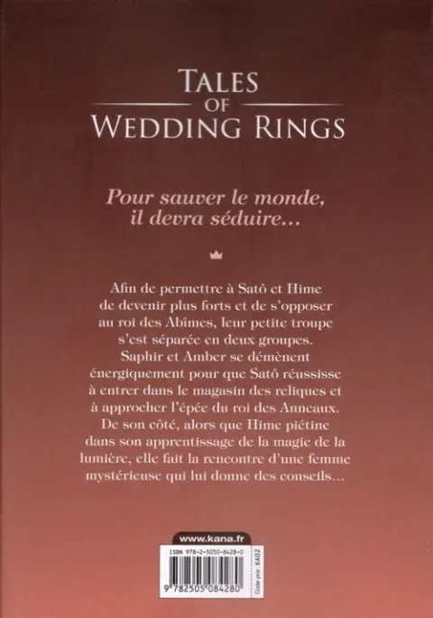 Verso de l'album Tales of Wedding Rings 9