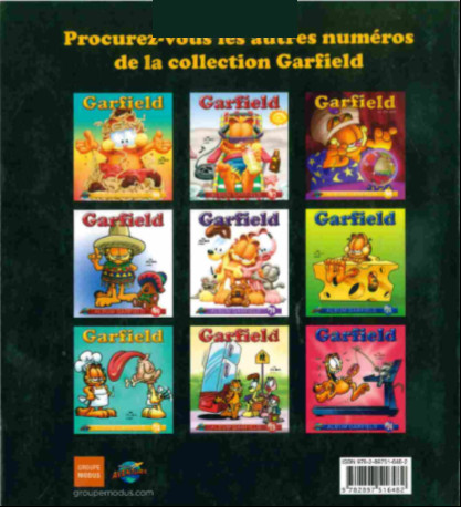 Verso de l'album Garfield #75