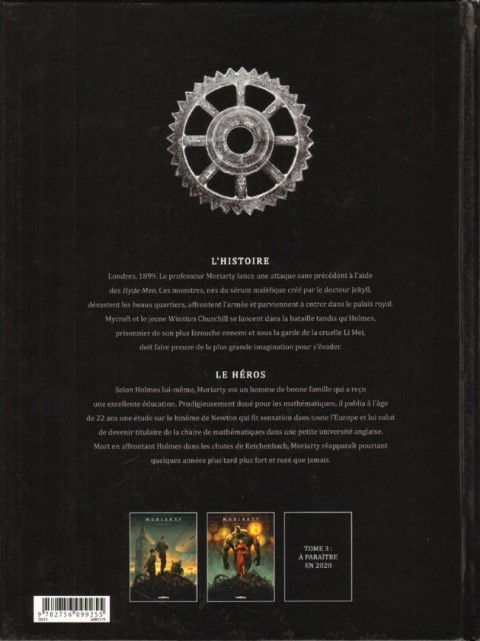 Verso de l'album M.O.R.I.A.R.T.Y Tome 2 Empire mécanique 2/2